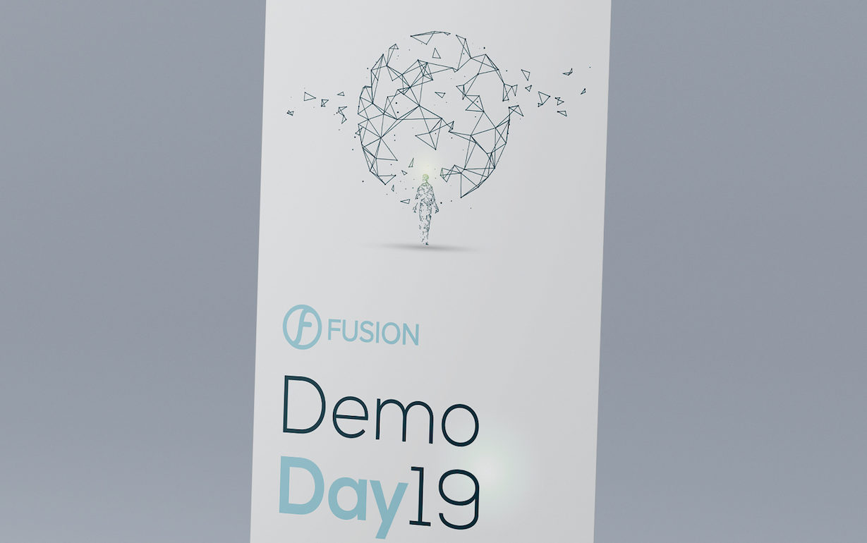 Kakémono beige Fusion Demoday 2019